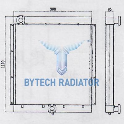 China Crawler Excavator Factory Price DH300-5 250LC-V 290LC-V Excavator Solar OIL COOLER 13C0000-2 for sale