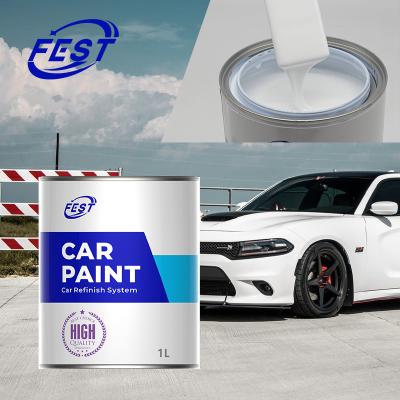 China White Paint For Car Automotive Refinish Coating E2 2K Solid Colors for sale