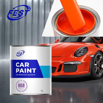 China 2K Solid Color Paint Red Car Paint China Automotive Paints for sale