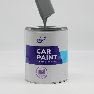 China 1K Silver Car Paint Polyurethane Base Coat Automotive Repair Paint 15um for sale