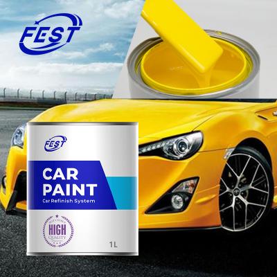 China Topcoat 2k Solid Color Paint White Car Paint Car Spray Paint HS020 Standard for sale