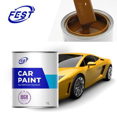 China High Quality 1K Basecoat Colors Paint Yellow Car Paint Car Touch up Paint Spray Paint for Car for sale