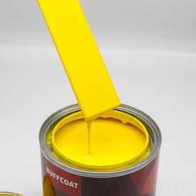 China Yellow Car Refinish Paint Low Price Auto Base Color Coat Long Lasting 1K Paint For Auto Car for sale