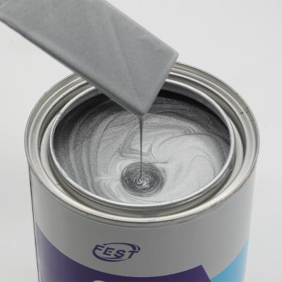 China 1K Silver Car Paint Polyurethane Base Coat Clear Automotive Paint Acrylic Auto Paint 10min Drying for sale