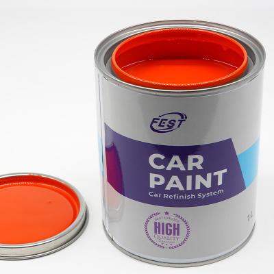 China 15-25um Automotive Car Paint Red Metallic Paint Car Refinish Paint for sale