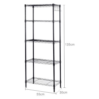 China Sustainable Power Coated Storage Metal Flower Display Rack for sale