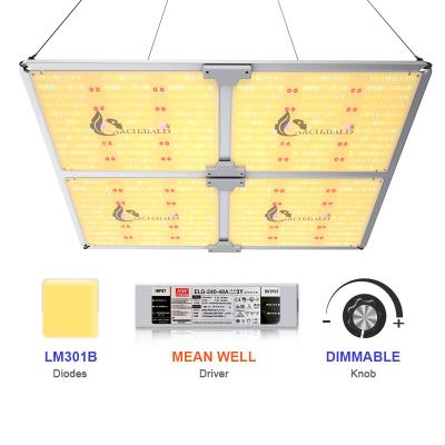 China Seed starting 480w full spectrum lm301h v3 mix 660nm 395nm IR 730nm red UV kit meanwell driver led grow lights for sale