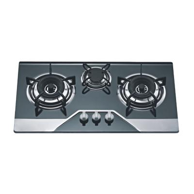 China High Quality Commercial Kitchen Appliances Stainless Steel 3 Burner Gas Cooking Stove for Nature Gas or LPG for sale