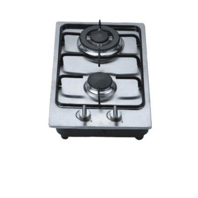 China Portable Household Kitchen Appliances Cooktop Gas Stove Stainless Steel Built To 2 Burners Free China CB CE ROHS Household Spare Parts for sale