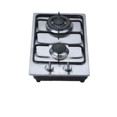 China Outdoor household electro domesticos gas hob cooktop 2 italy sabaf burners for sale