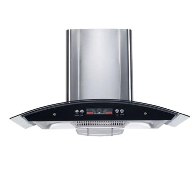 China Hotel Kitchen Appliances 90cm Commercial Kitchen Chimney Stainless Steel Wall Mounted Cooker Hood With Fan for sale