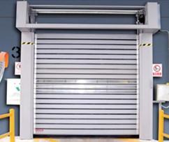 China Aluminum Alloy High Speed Spiral Door Hard Fast Roller Shutter Door ISO 9001 for sale