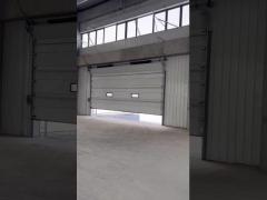 Industrial sectional door working video