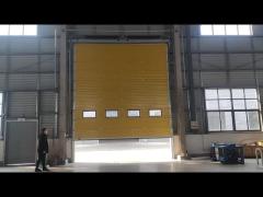 Industrial sectional door working video