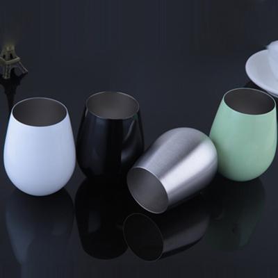 China 500ml 17oz Viable Amazon Spray Paint Success Gift Viable Promotional Wine Tumbler Solid Stainless Steel Travel Mug for sale