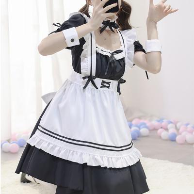 China Fashionable Sweet Lolita Dress Anime Cosplay Halloween Costumes Outfits Kawaii Girl Short Sleeve Summer Costume Maid Uniform Dresses for sale