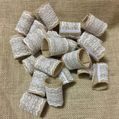 China Viable Burlap Napkin Rings for Country Wedding for sale