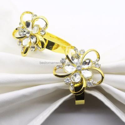 China Viable Wedding Favor Diamond Napkin Holder Napkin Ring Banquet Dinner Decor for sale