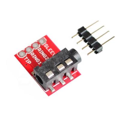 China Microphone Interface Module MP3 Jack Breadboard Extension Jack 3.5mm Stereo Earphone Microphone Block Audio Visual Interface Module for sale