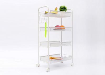 China Basket Layers Storage Trolley On Wheels 85x30x50cm With Modern Design for sale