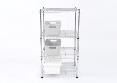 China H255  Metal Storage Shelving Units 4 Tier TUV Certified Carbon Steel Square Shelf Rack for sale