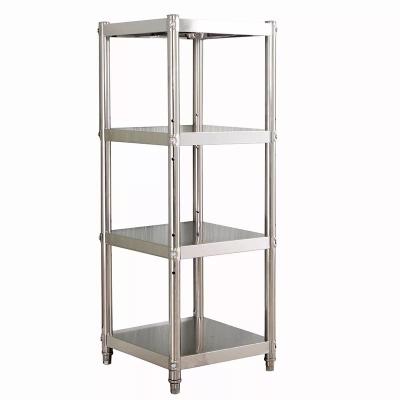 China H142 Heavy Load Stainless Steel Shelves , Commercial 4 Tier Stainless Steel Shelf Rack for sale