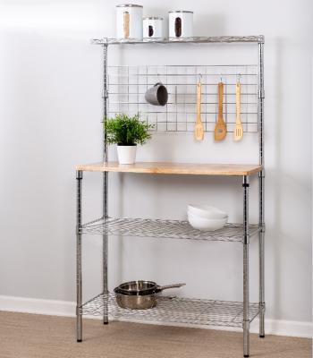 China H279 Durable Chrome Wire Shelving Rust - Resistant 3 Adjustable Side Shelves for sale