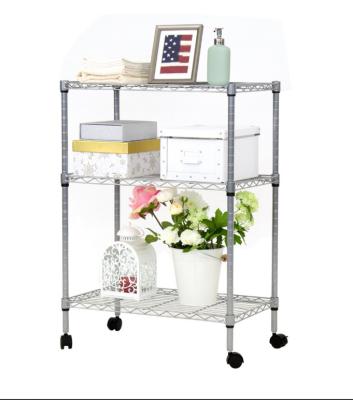 China Durable Organizer Free Standing Shelves , Metal Wire Rack For Kitchen Garage Pantry for sale