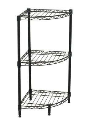 China 3-Tier Corner Bathroom Shelf Unit Corrosion Protection NSF Certified for sale