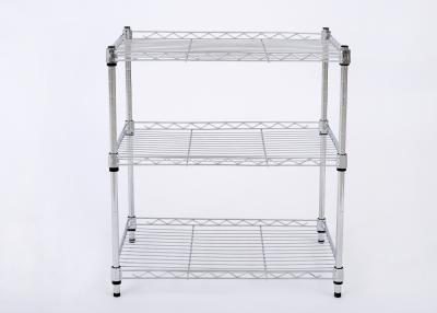 China H308 Chrome - Plated Metal Wire Display Racks , Modern Metal Storage Rack for sale