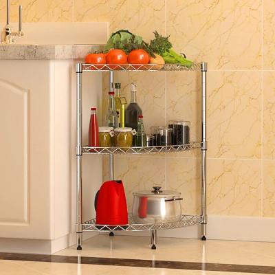 China H302 Stainless Steel Storage Shelves Practical And Durable With Curved Design for sale