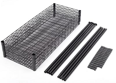 China Strength Steel Storage Shelves , Smart Storage Metal Wire Shelving Easy To Install for sale