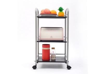 China Smooth Surface 3 Tier Metal Trolley Weather Resistant And Rust Corrosion for sale