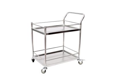 China 5 Inch Silence Wheel Stainless Steel Storage Shelves Trolley H505 80X50XH92 Cm for sale