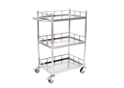 China Laboratory Metal Stainless Steel Shelving Units On Wheels 300KGS Load Capacity for sale