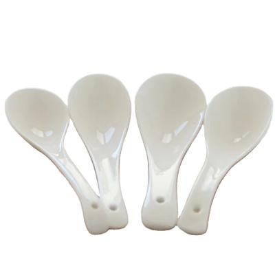 China Cheap Wholesale Viable China Nordic Style Light Luxury Ceramic Bone China Spoons for sale