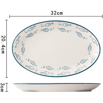 China Viable Hot Product Dish Porcelain Dinnerware Luxury Elegant Serving Dishes Set for sale