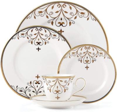 China Factory Wholesale Viable Porcelain Dinnerware Tableware Ceramic Food Dishes Set for sale