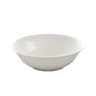 China Sustainable Modern Design Bone China Bowls And Dishes White Porcelain Dinner Set for sale