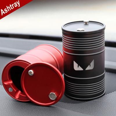 China Universal High Quality Car Portable Aluminum Ashtray Cup Holder Air Vent Aluminum Alloy Cylinder Holder Smokeless Styling for sale