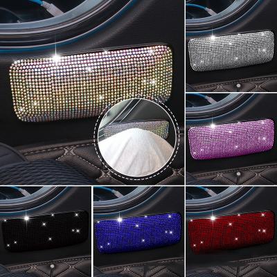 China Universal Thigh Diamond ArmRest Supporter Interior Accessories Armrest/Arm Supporter Cyrstal Car Leg Cushion Knee Pad Protector New For BMW for sale