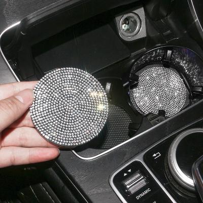 China Anti-Skid Cup Coaster NEW Diamond Car Coasters Universal for Anti-skid Mat Silica Cup Bottle Holder Accessories for sale