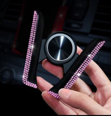 China Diamond Universal Rhinestone Car Air Vent Mobile Phone Holder 360 Rotating Bracket Interior Accessories for sale