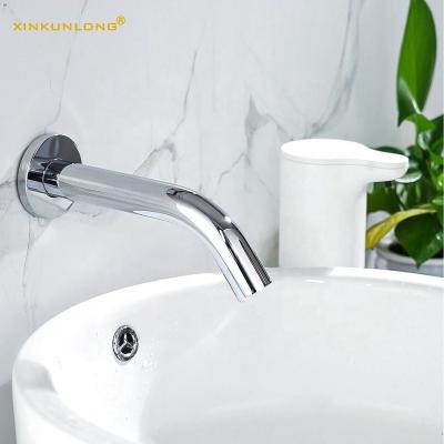 China Sense Faucets Wall Hidden Electric Automatic Touchless Battery Power Mixer Taps Faucet Sensor Bathroom Faucet Sensor for sale