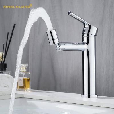 China Metered Faucets Hot And Cold Water Mixer Tap Basin Faucets Brass Single Handle Brushed Basin Faucet for sale