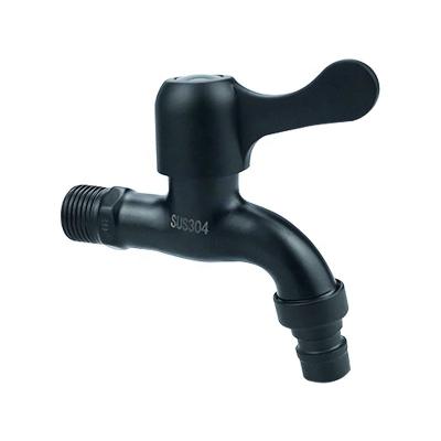 China XKL Modern Tangled Black Stainless Steel Lavatory Faucet Cold Mounted SS Wash Bathroom Taps Basin Faucets for sale