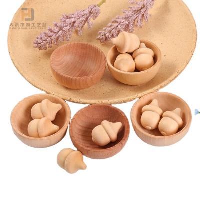 China TO ; EU; US Unfinished Wood Cut Outs Etc. Painting Sliced ​​Wooden Craft Gifts Boat Acorns And Bowls Decoration Crafts For Kids Christmas Gifts for sale