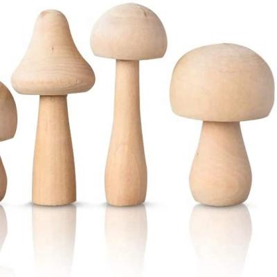 China TO ; EU; THE USA ; Asian Manufacturer Price Assorted Size Mushroom Gifts Wood Crafts etc. making natural unfinished wooden arts and kits for Christmas for sale