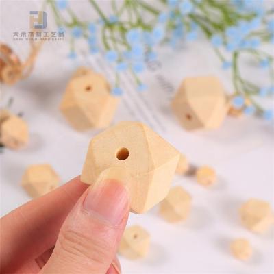 China Jewelry Making Round Rondelle Geometric Unfinished Wood Crafts Loose Beads Jewelry Making 8mm 10mm Diameter For Lanyards In Stock for sale