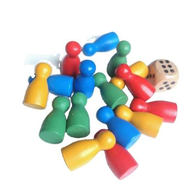 China Zhejiang Toy Chess Pawns Pieces Toys Family Multicolor Wooden Games For Child Wooden Arts Wooden Compounding Children Board Games Opens New 2021 for sale